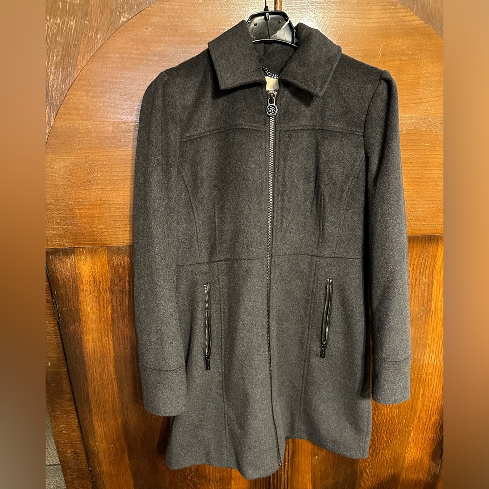 Michael Kors wool blend 3/4 length coat size M